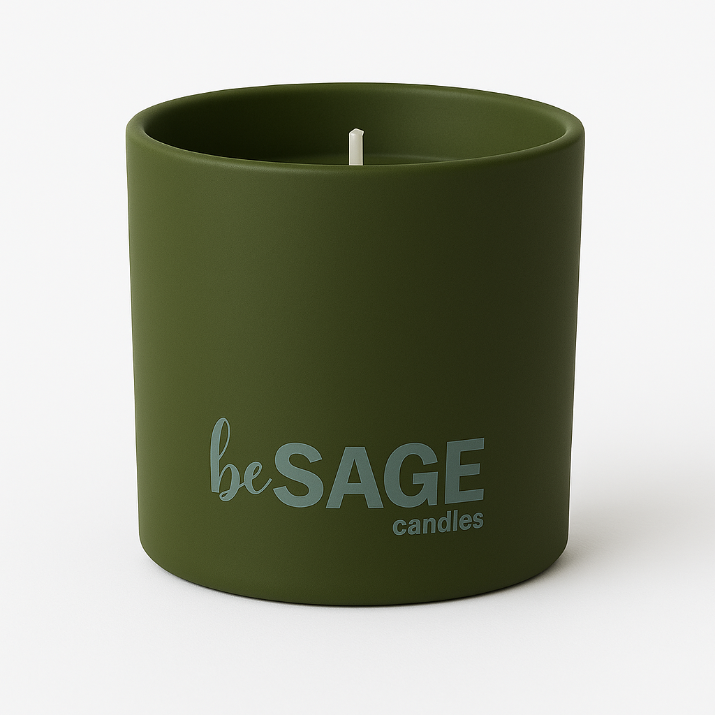 Vela Vegetal BeSage – Sálvia & Cedro 200g